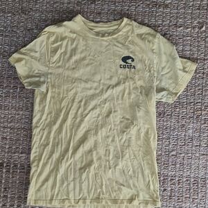 Costa Men's Light Yellow Short Sleeve Tee